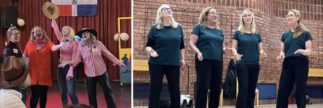 Kvartetten Hermony framträder
